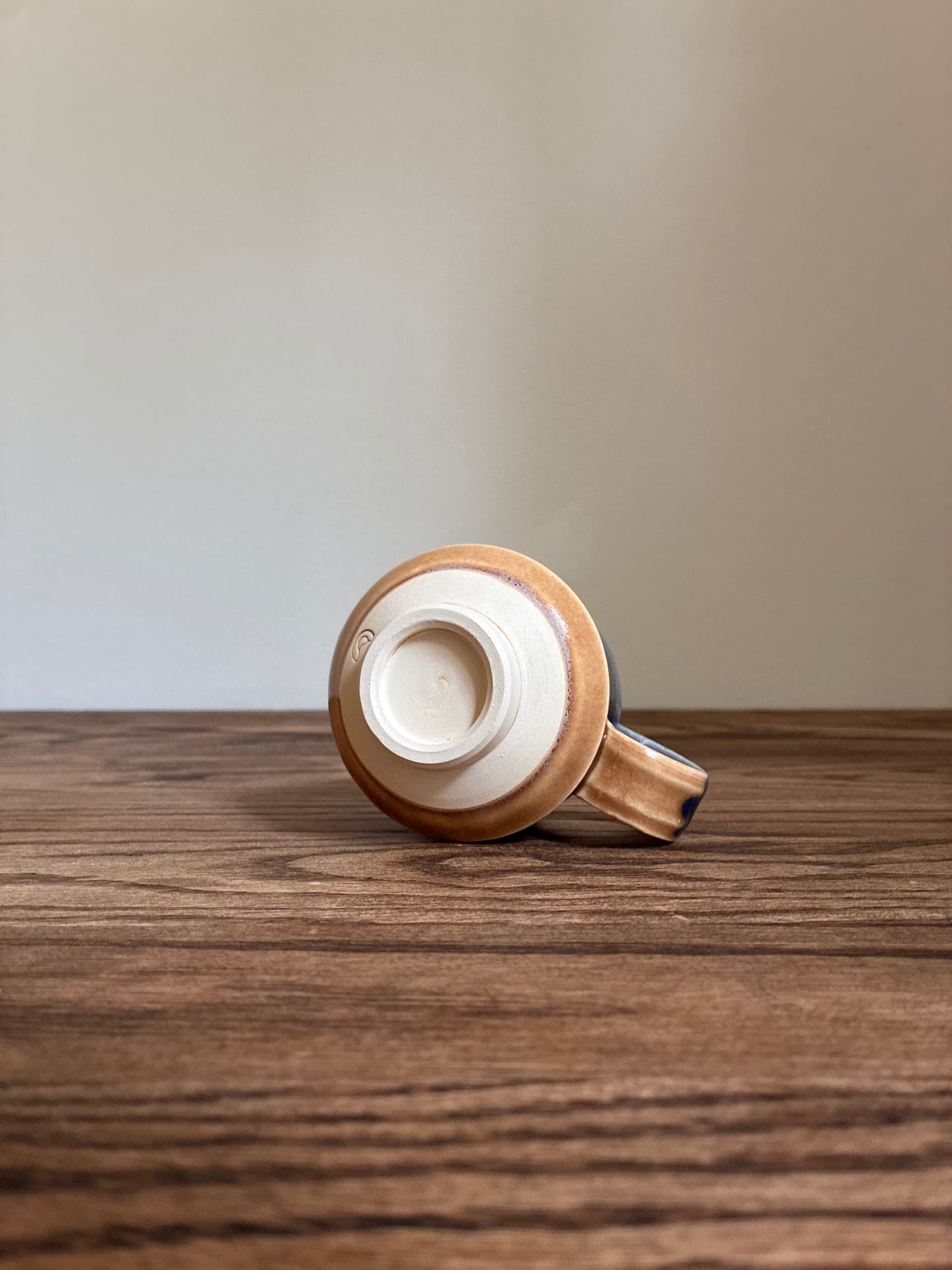 Blue and Tan Coffee Mug 2