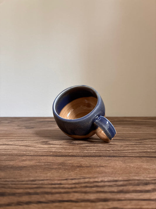 Blue and Tan Coffee Mug 3