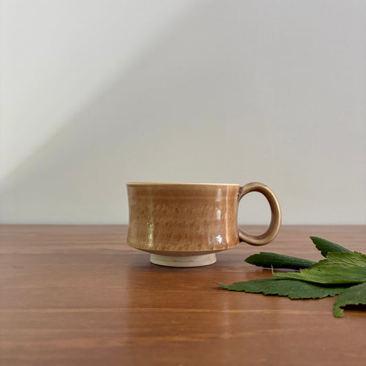 Tan Espresso Mug with Chattering