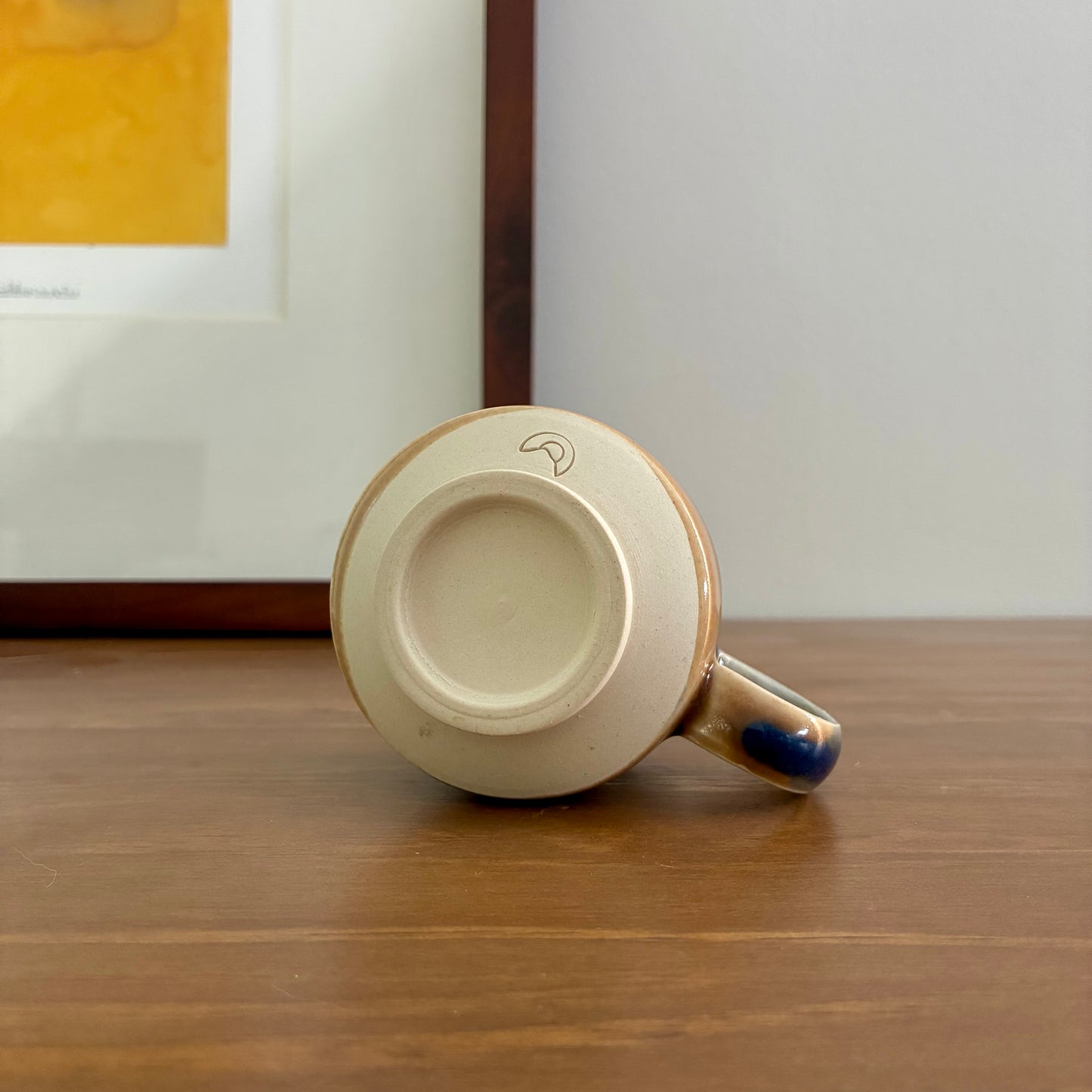 Blue and Tan Espresso Mug