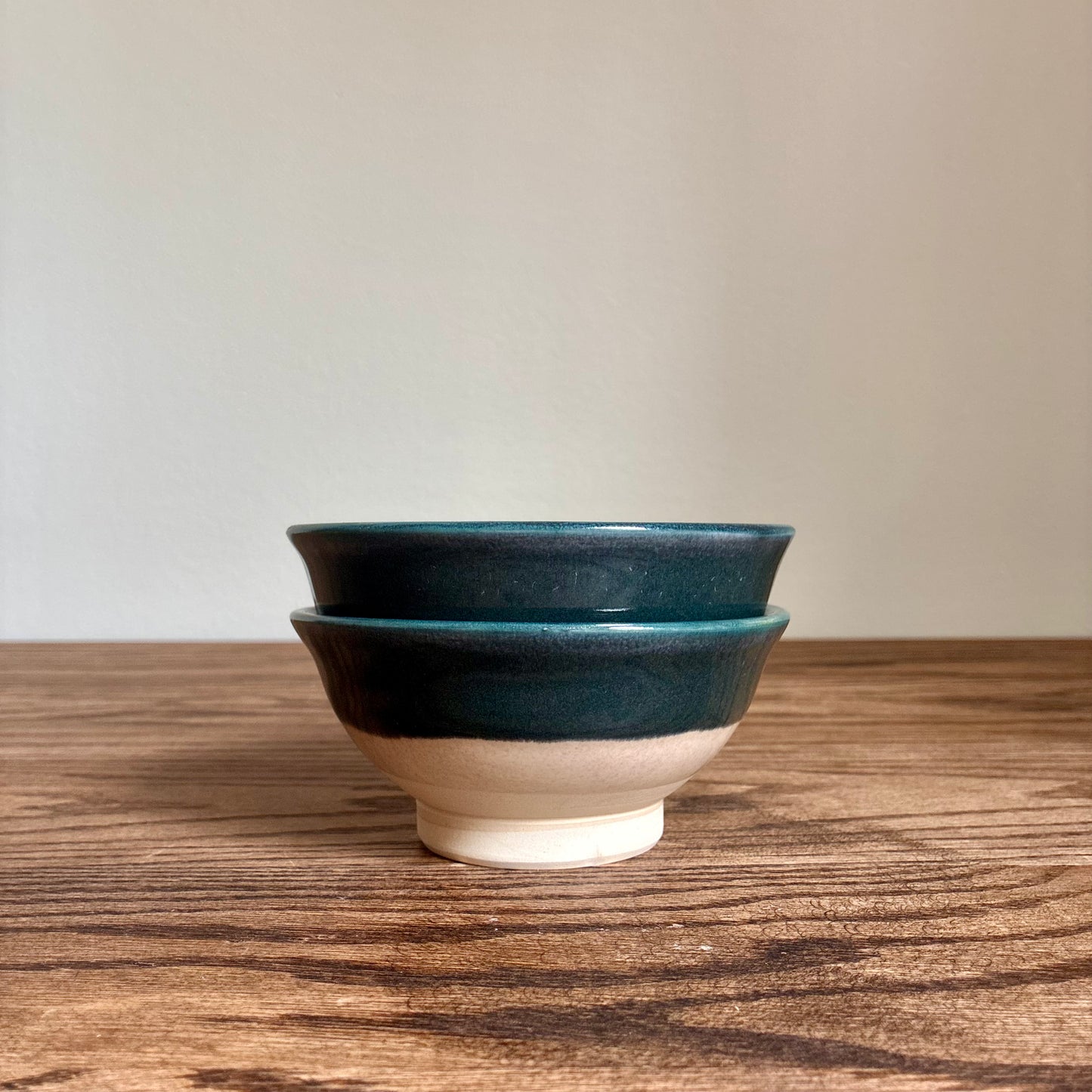 Two-Color Flared-Lip Bowls