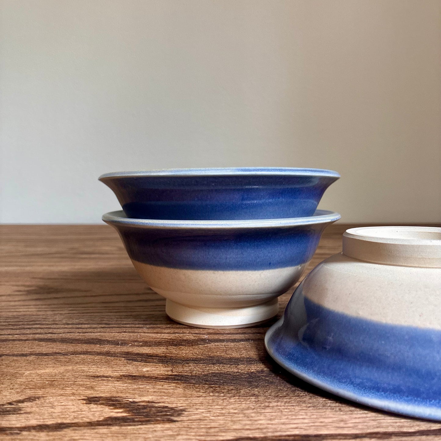 Two-Color Flared-Lip Bowls