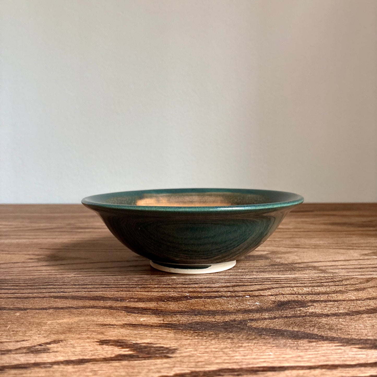 Two-Color Shallow Dinner Bowl