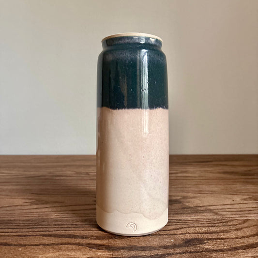 Cylindrical Two-Color Vase