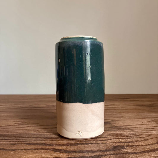 Cylindrical Two-Color Vase (Wide-Mouth)