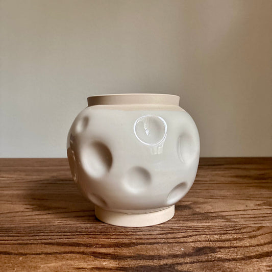 Medium Dimpled Moon Vase
