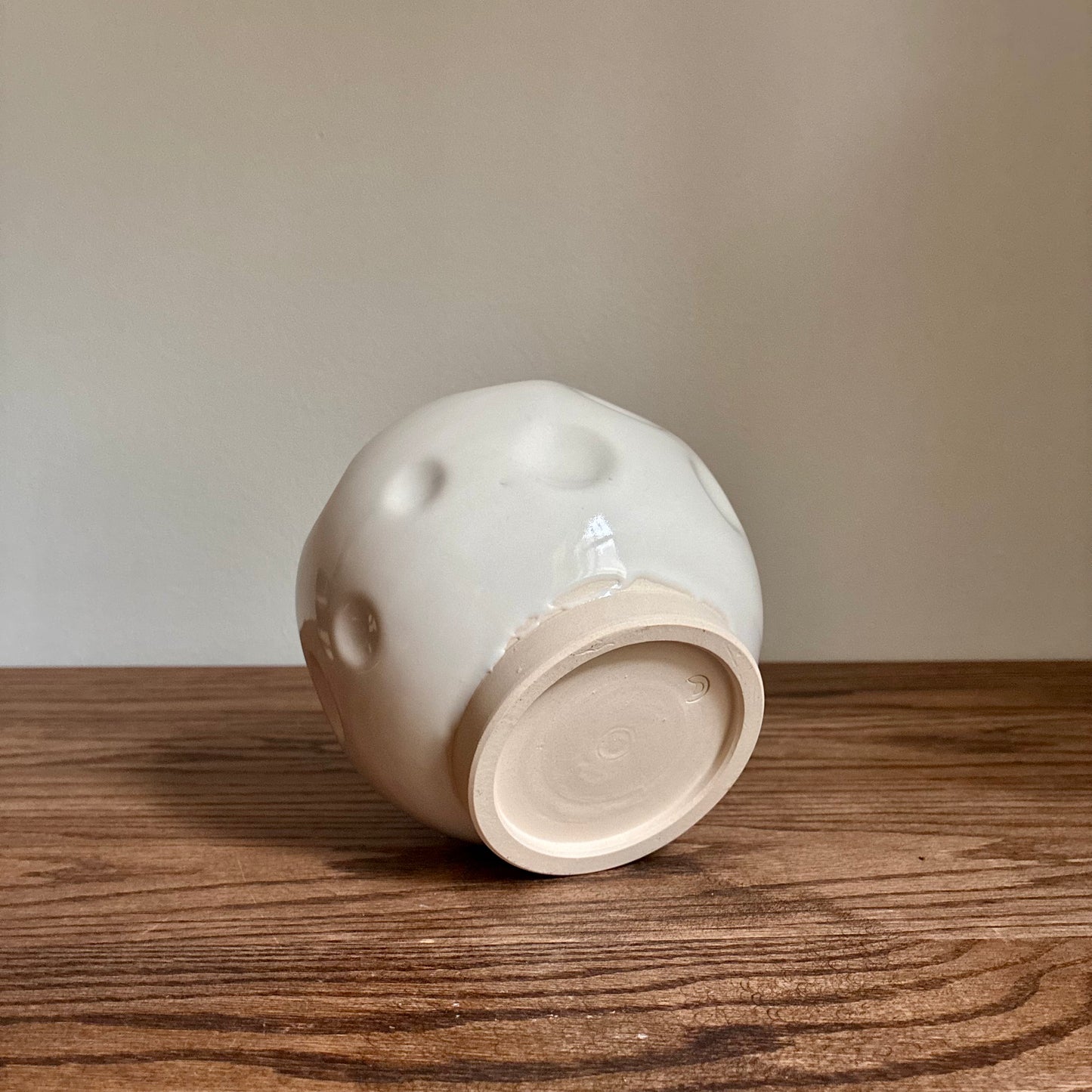 Medium Dimpled Moon Vase