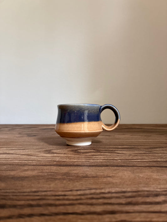 Blue and Tan Coffee Mug 2
