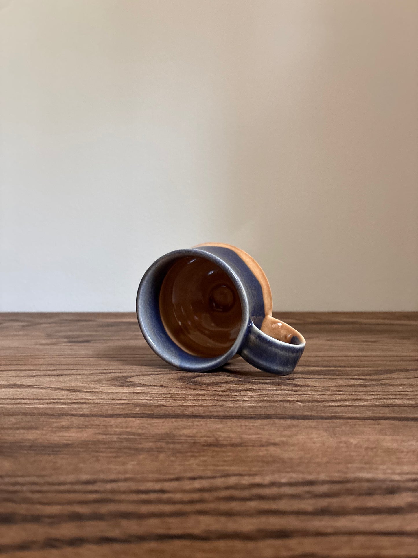 Blue and Tan Coffee Mug 2