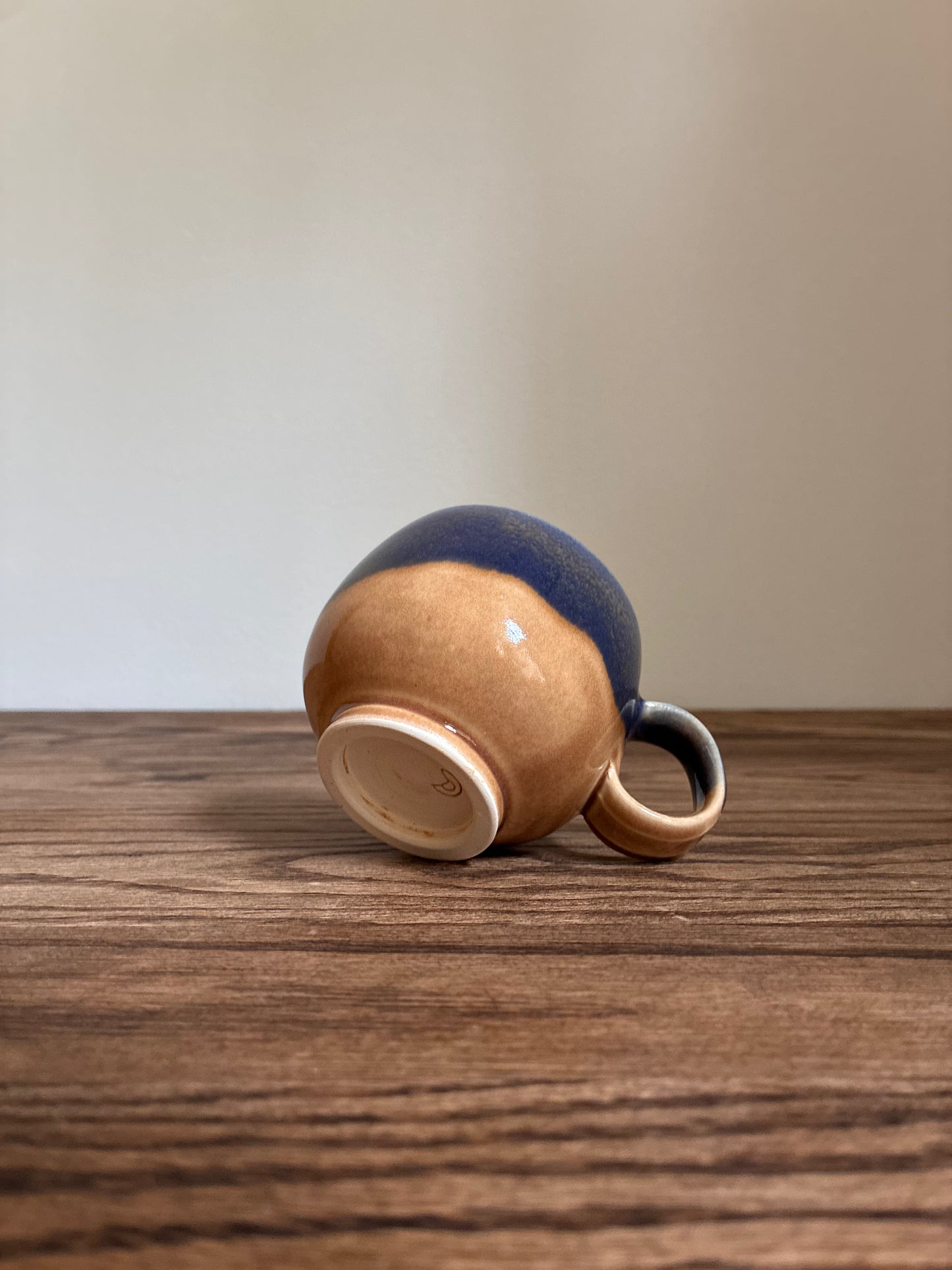 Blue and Tan Coffee Mug 3