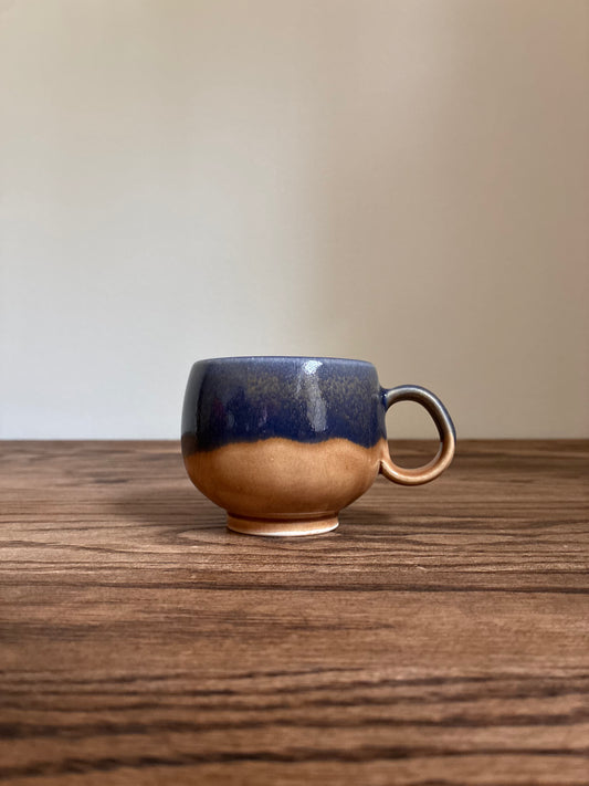 Blue and Tan Coffee Mug 3