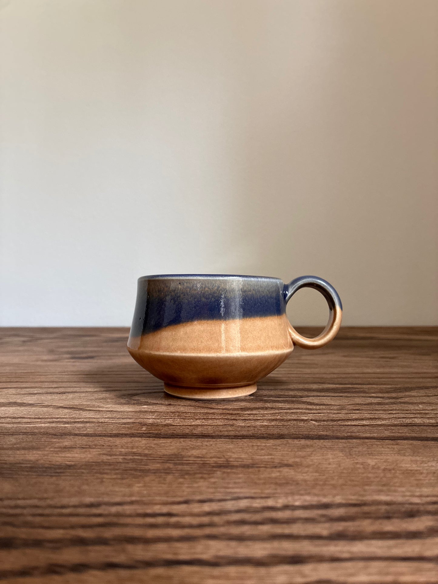 Blue and Tan Coffee Mug 5