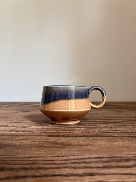 Blue and Tan Coffee Mug 5