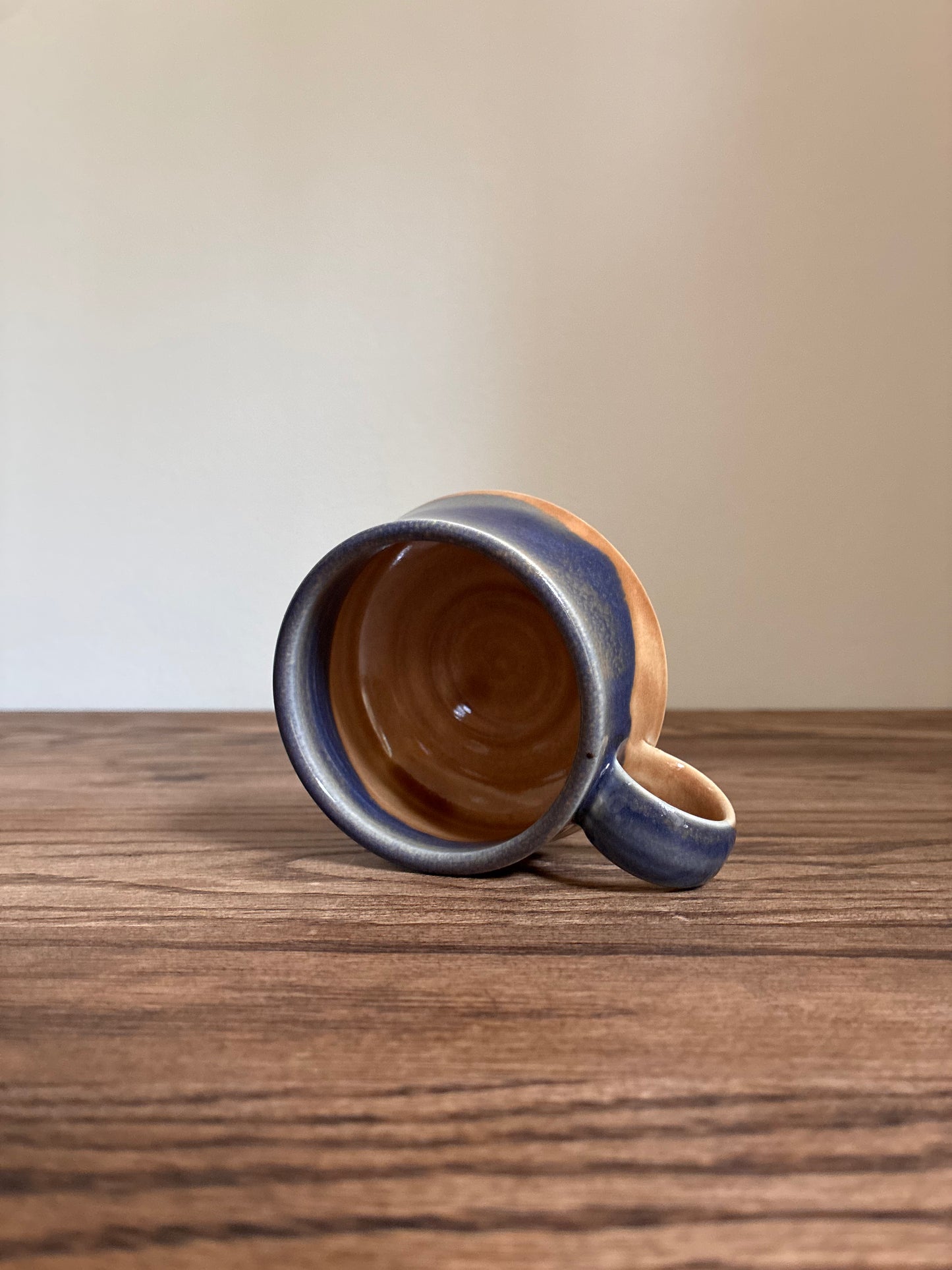 Blue and Tan Coffee Mug 5