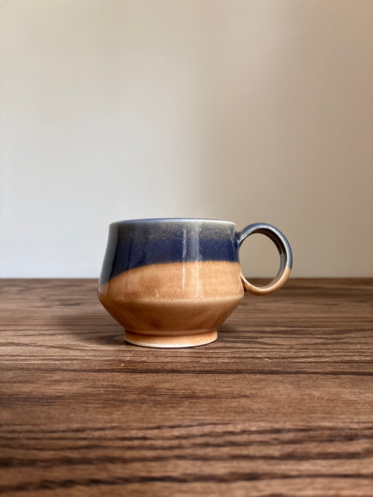 Blue and Tan Coffee Mug 6