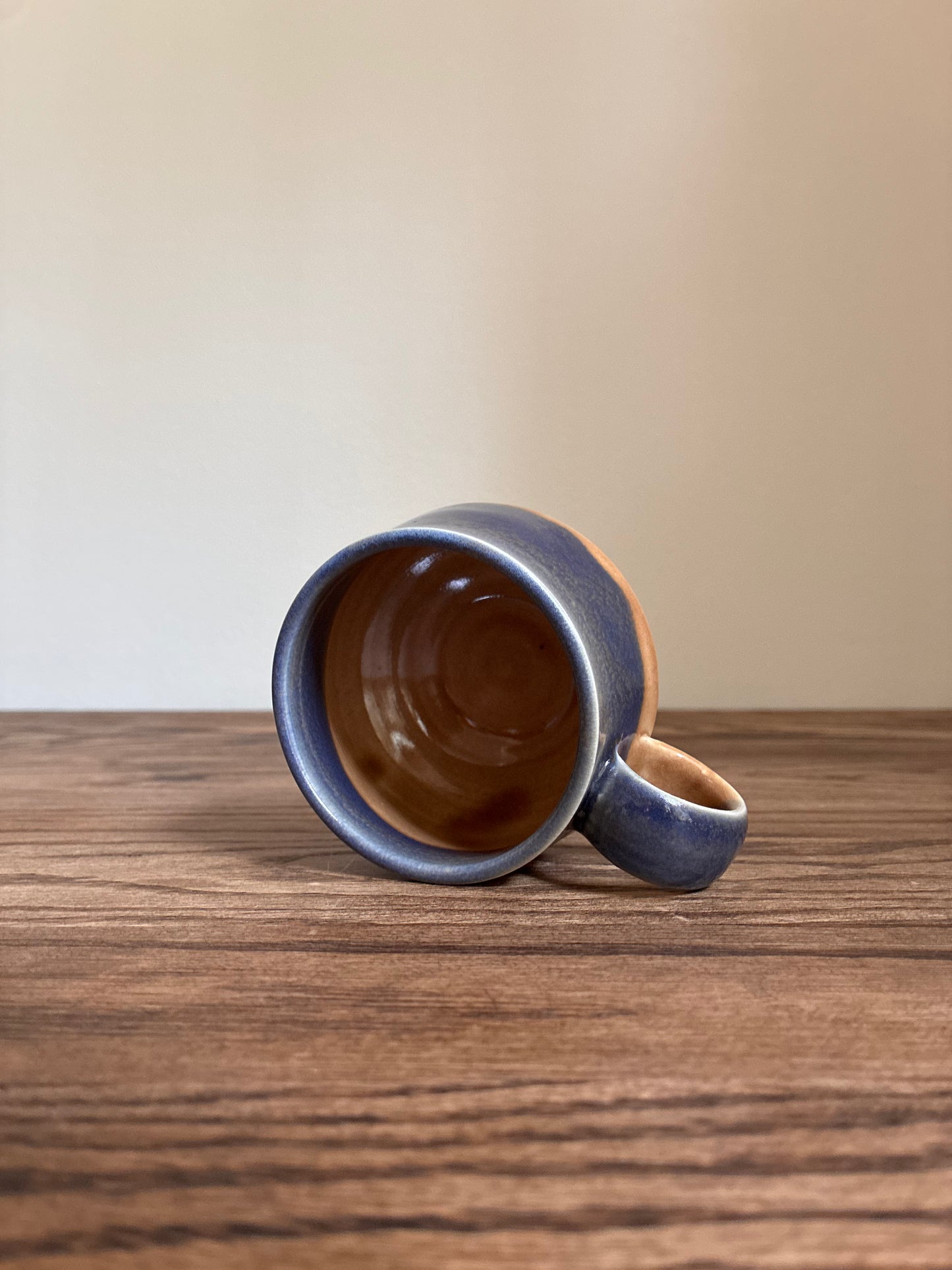 Blue and Tan Coffee Mug 6