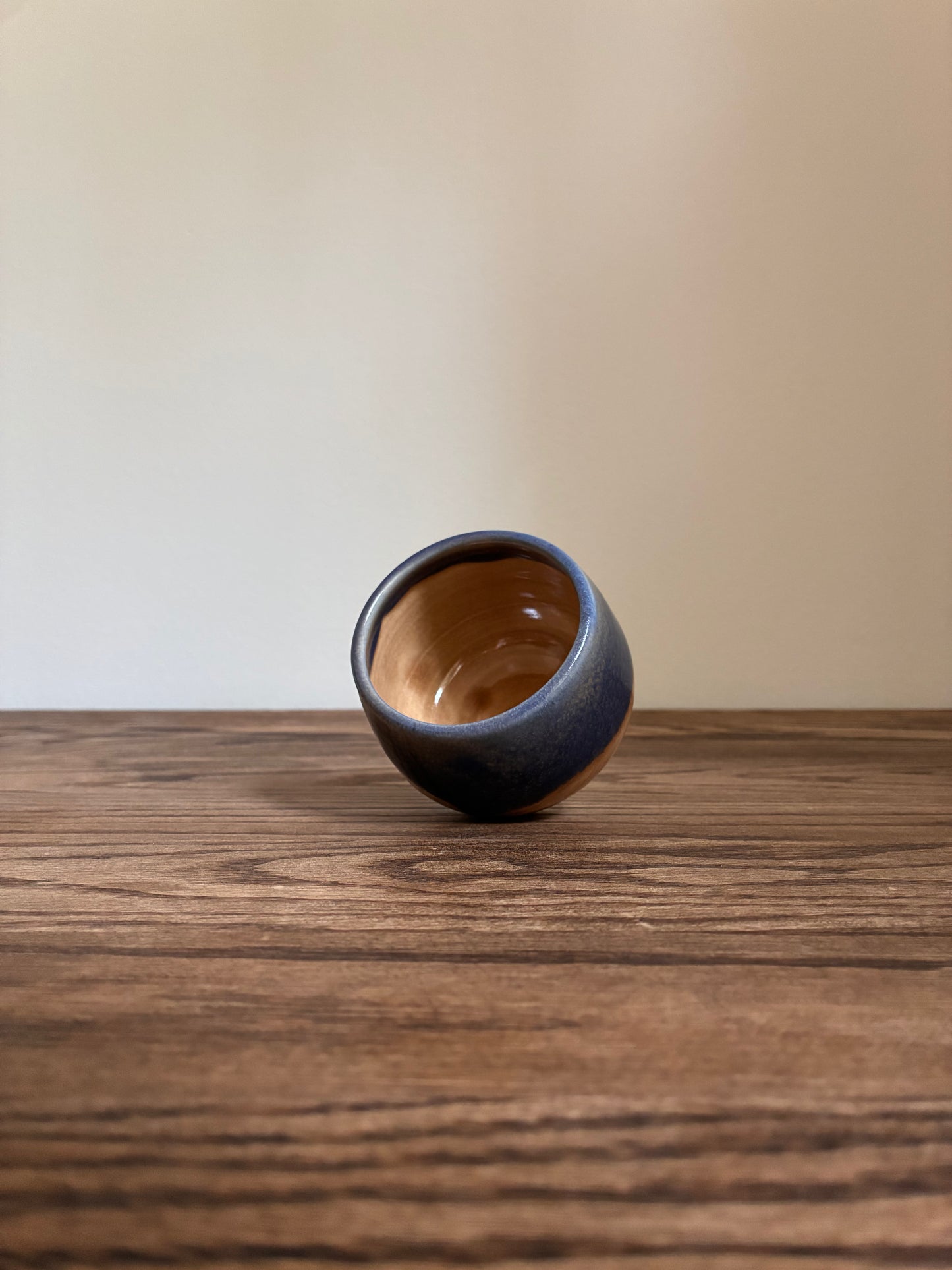 Blue and Tan Tumbler 1